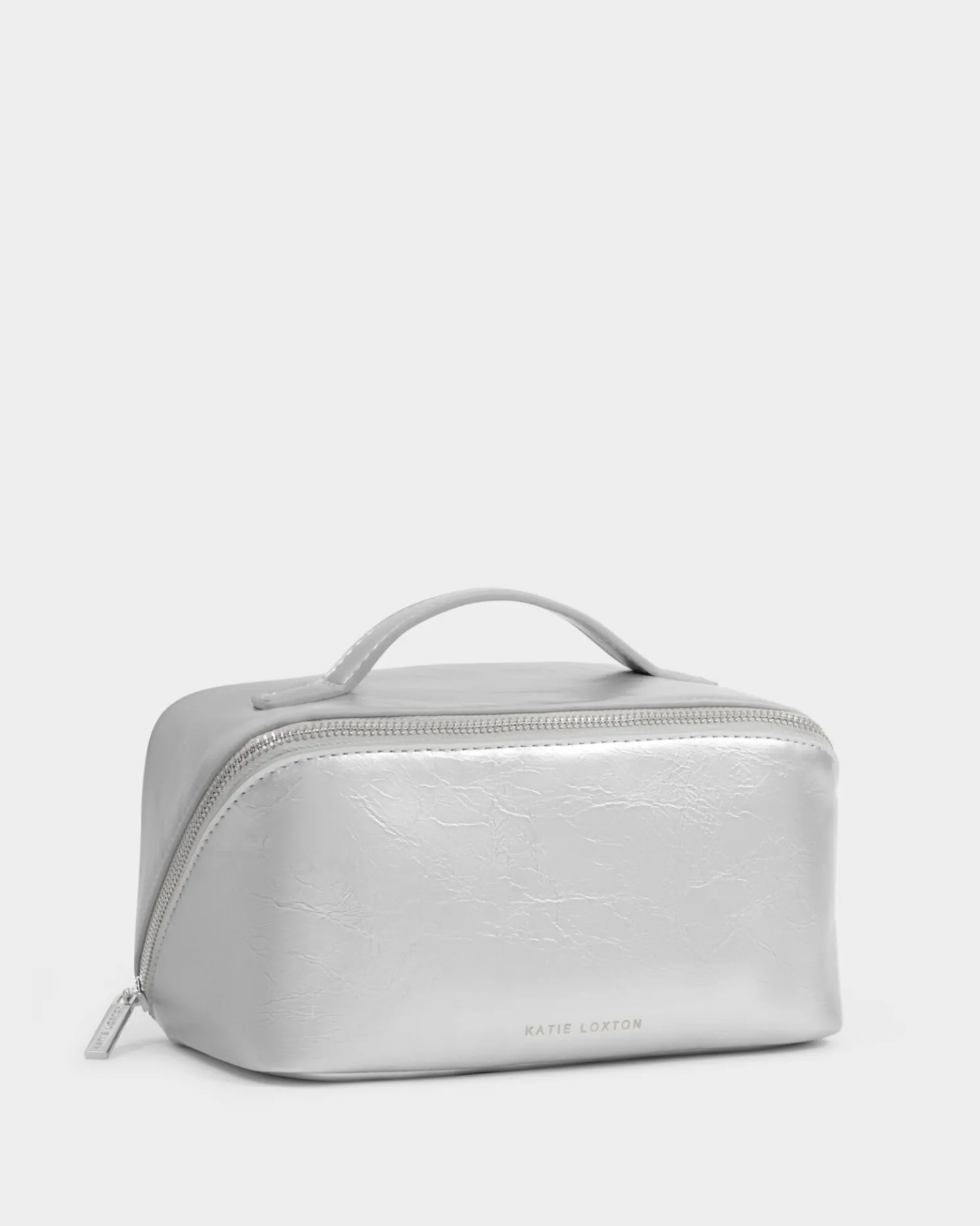 Patent Crackle Medium Makeup & Wash Bag