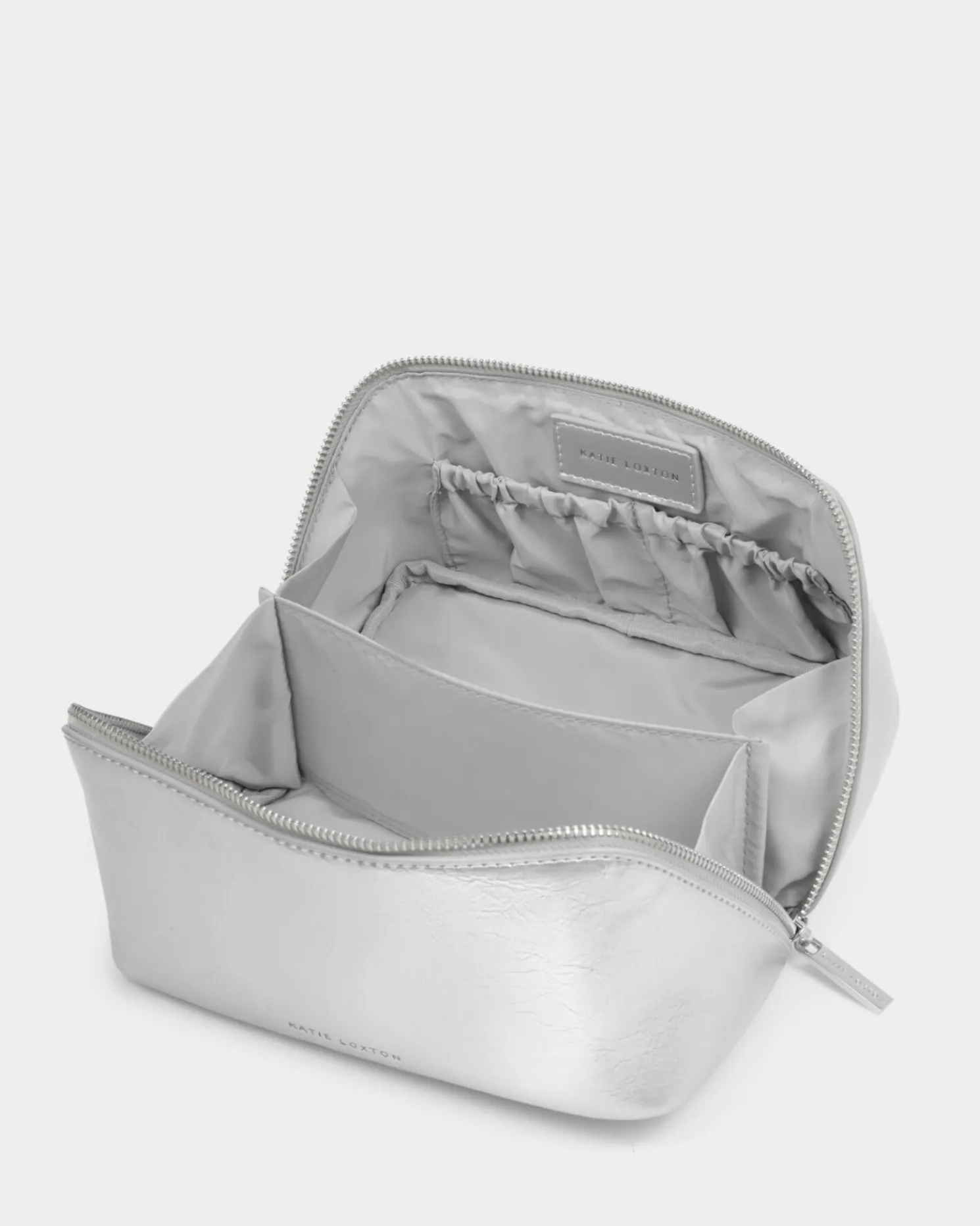 Patent Crackle Medium Makeup & Wash Bag