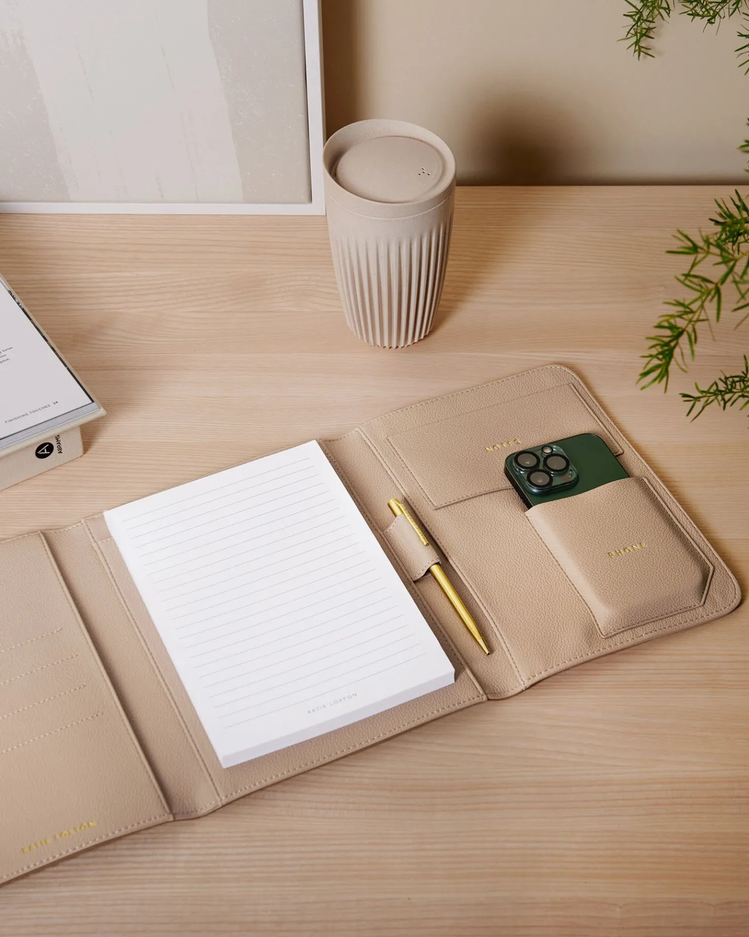 Personal Organiser 'Plan Focus Create' in Light Taupe
