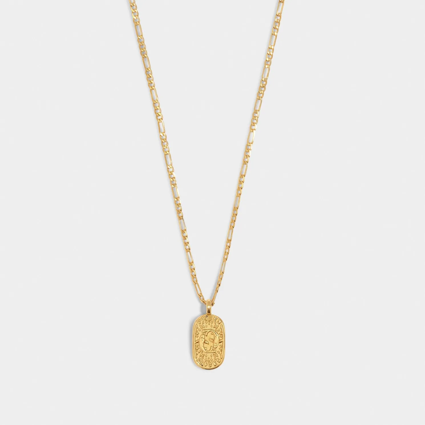 Pisces' Waterproof Gold Zodiac Necklace
