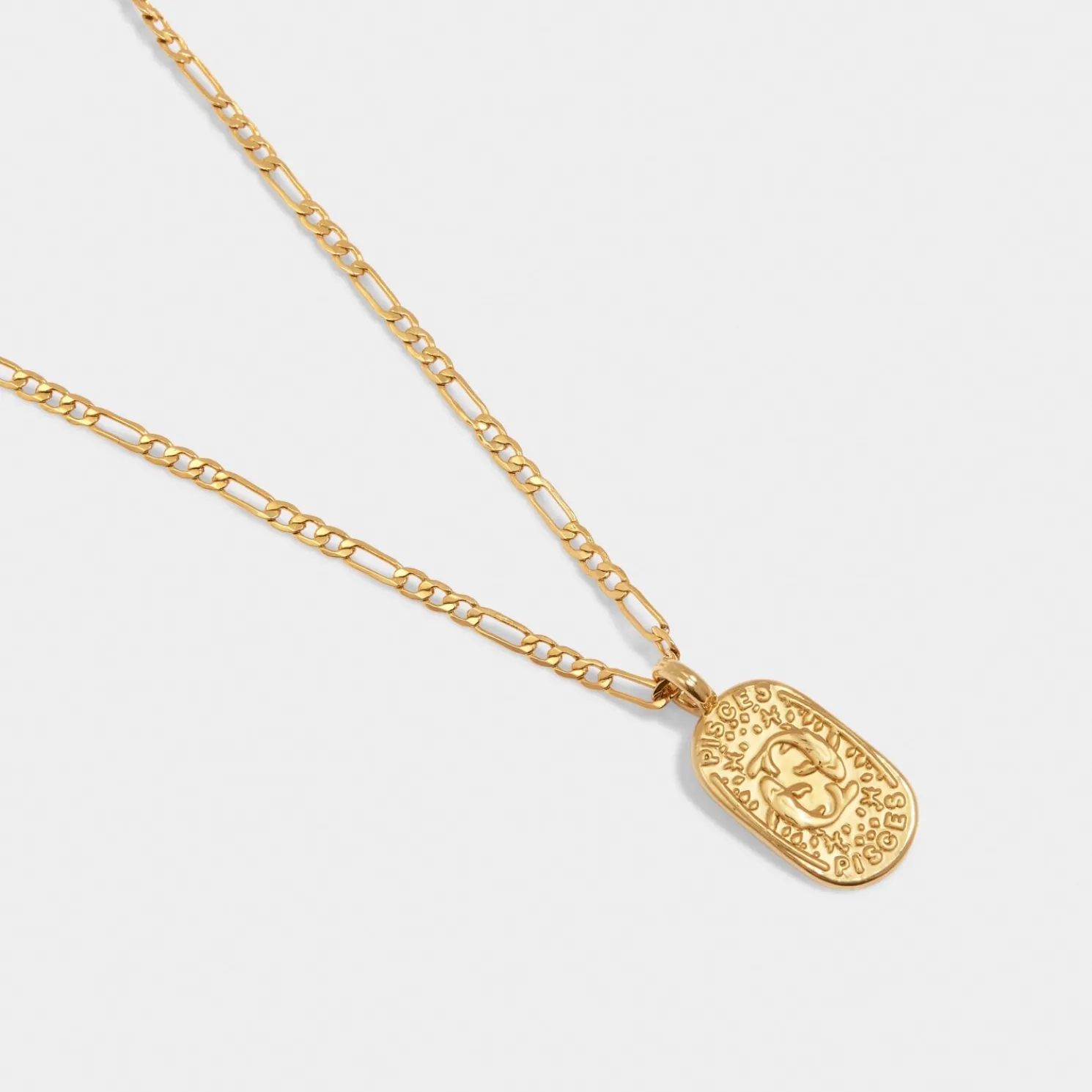 Pisces' Waterproof Gold Zodiac Necklace