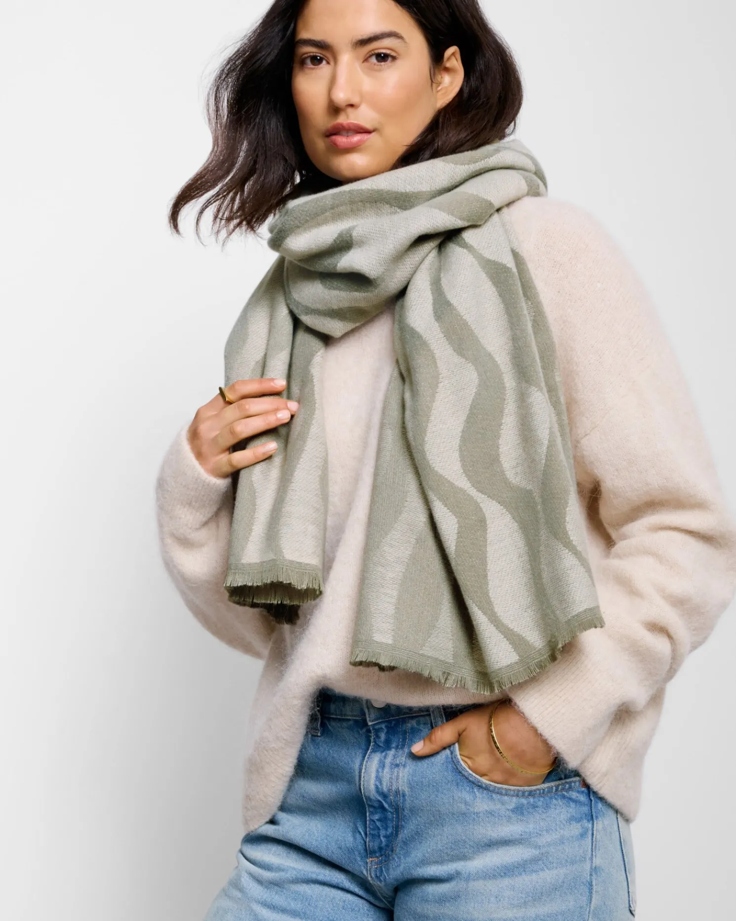 Printed Blanket Scarf