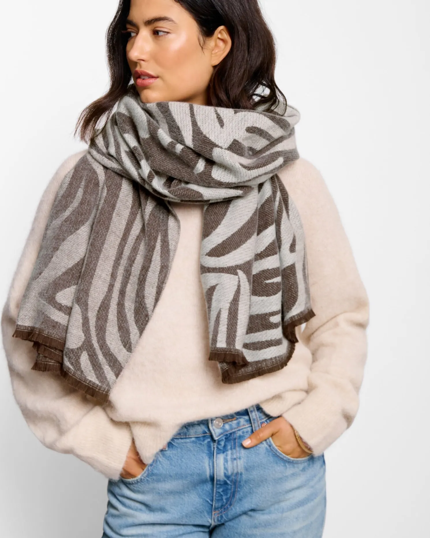 Printed Blanket Scarf