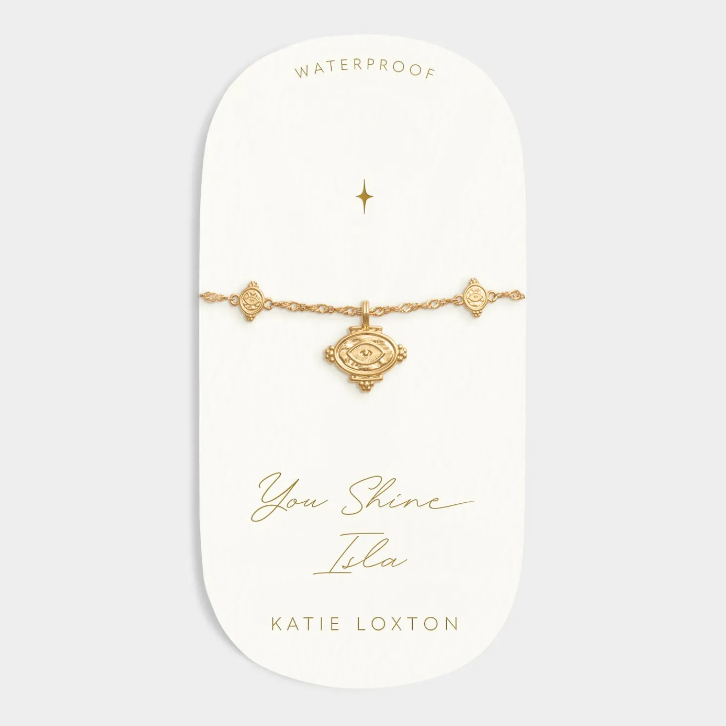 Protection' Waterproof Gold Charm Bracelet