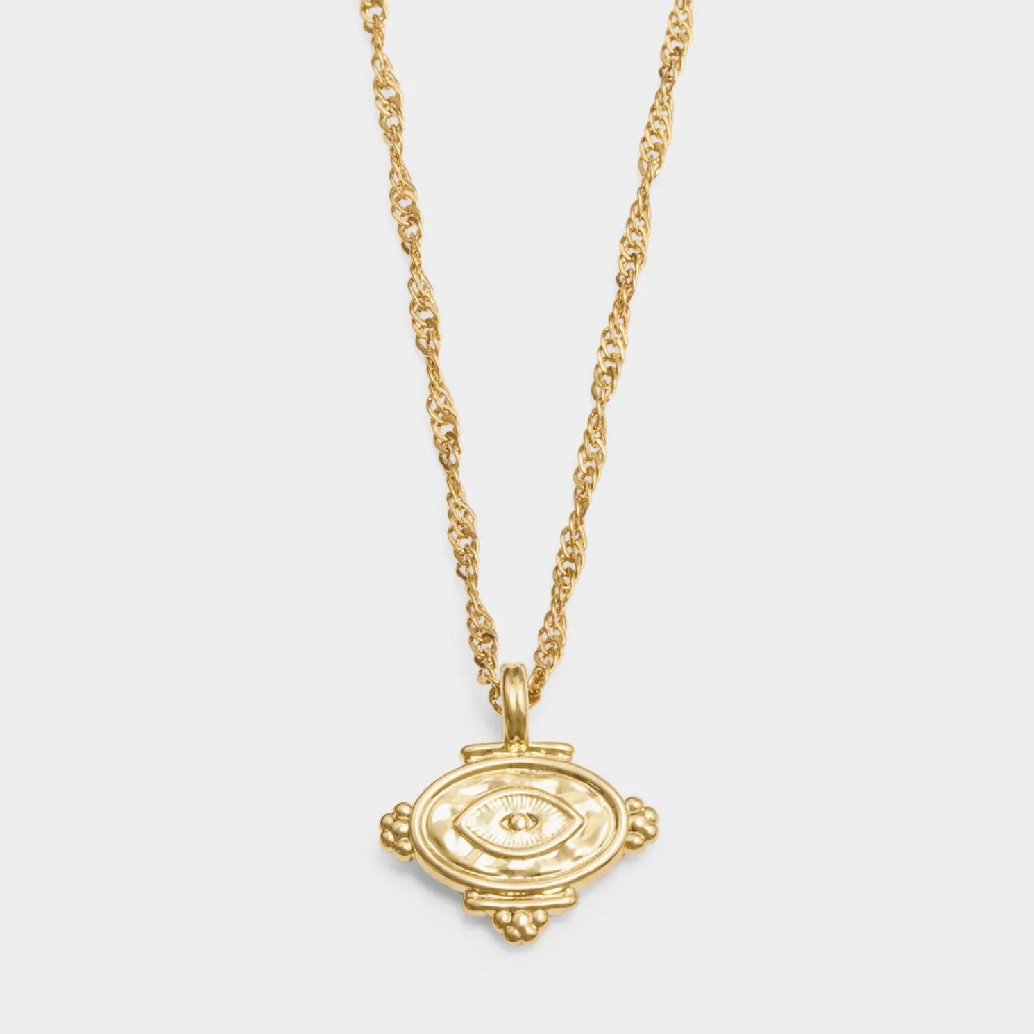 Protection' Waterproof Gold Charm Necklace