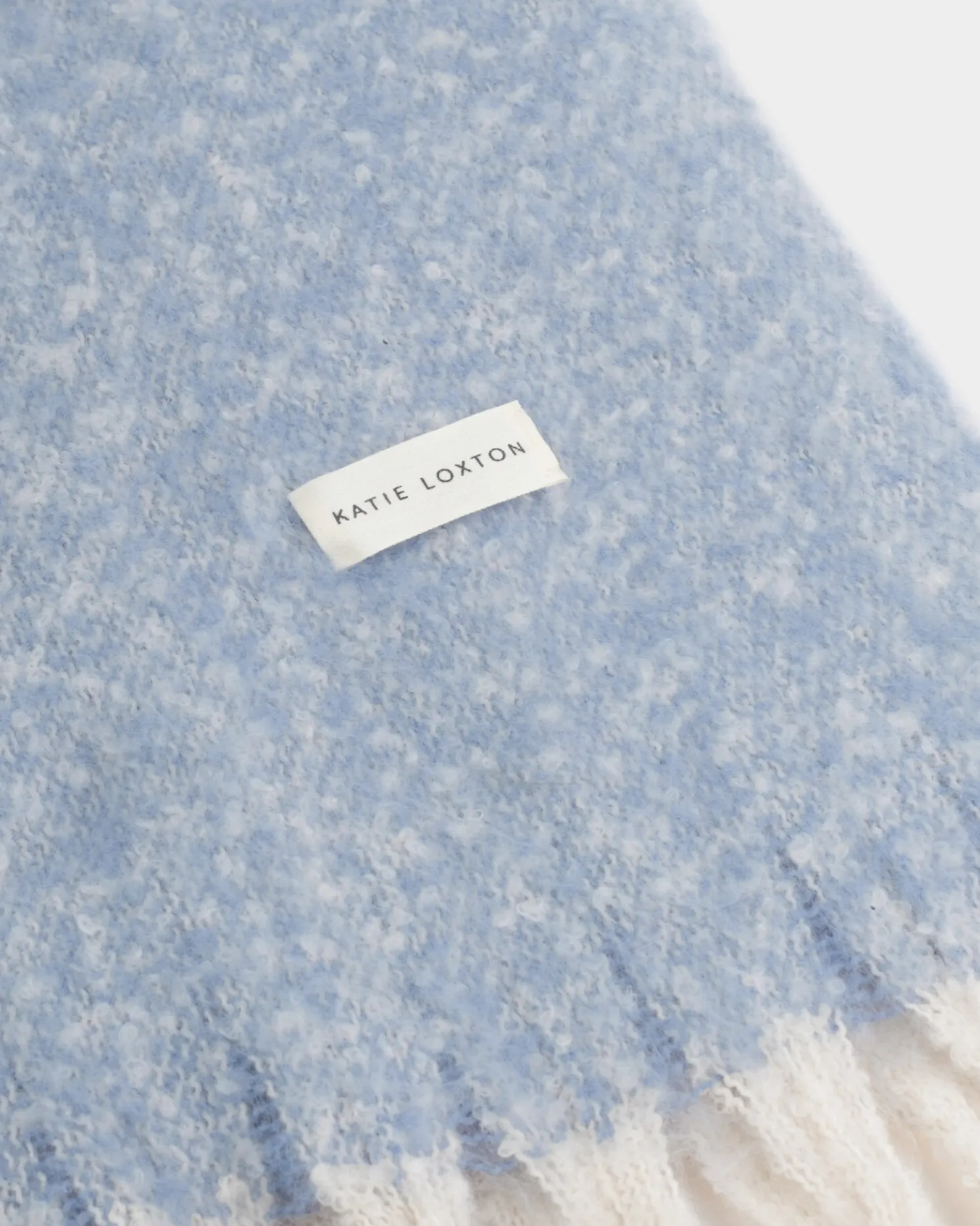 Recycled Striped Tassel Scarf