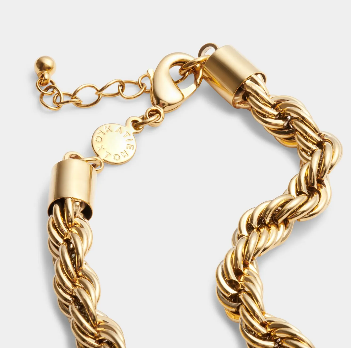 Reine Waterproof Gold Rope Bracelet