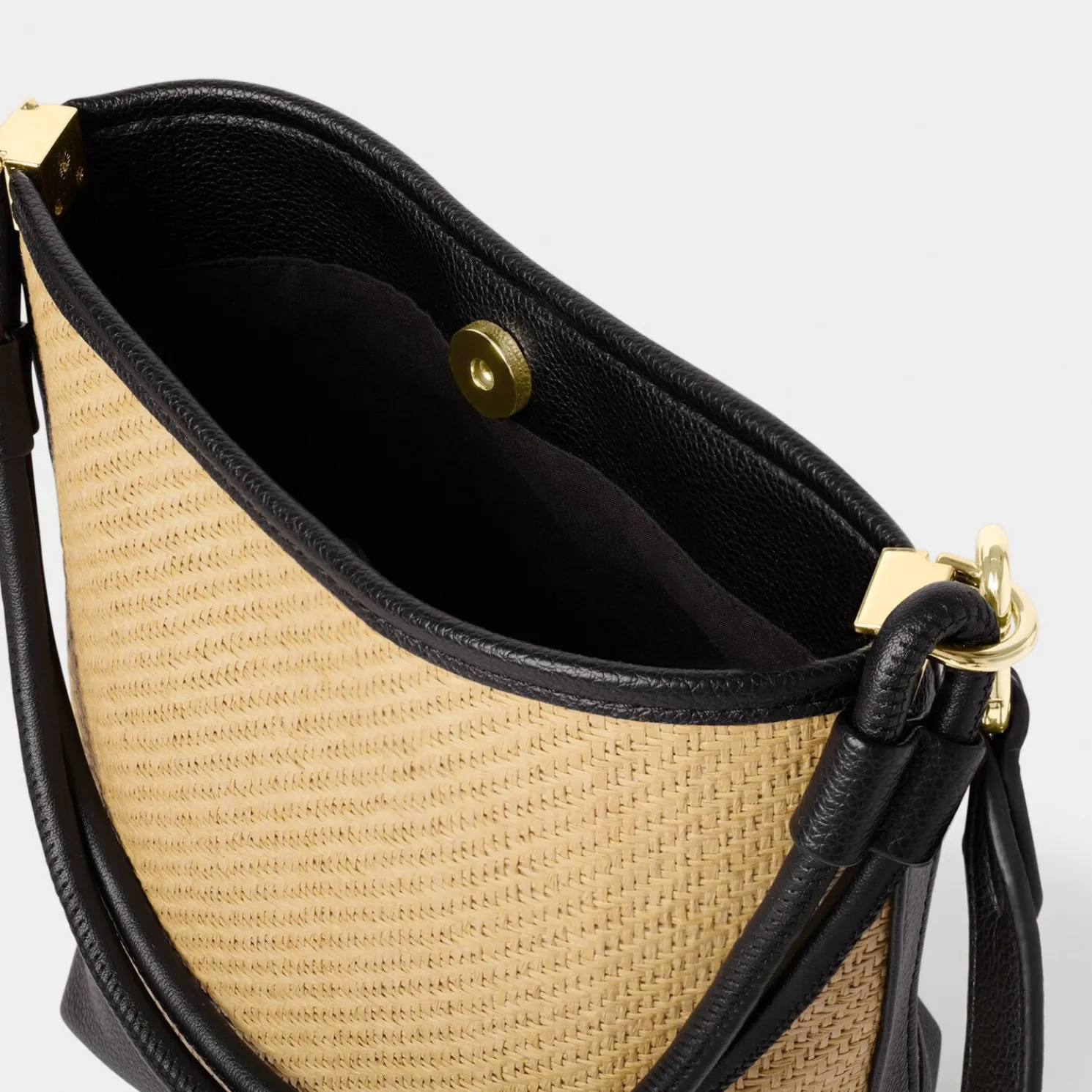 Riviera Raffia Bucket Bag