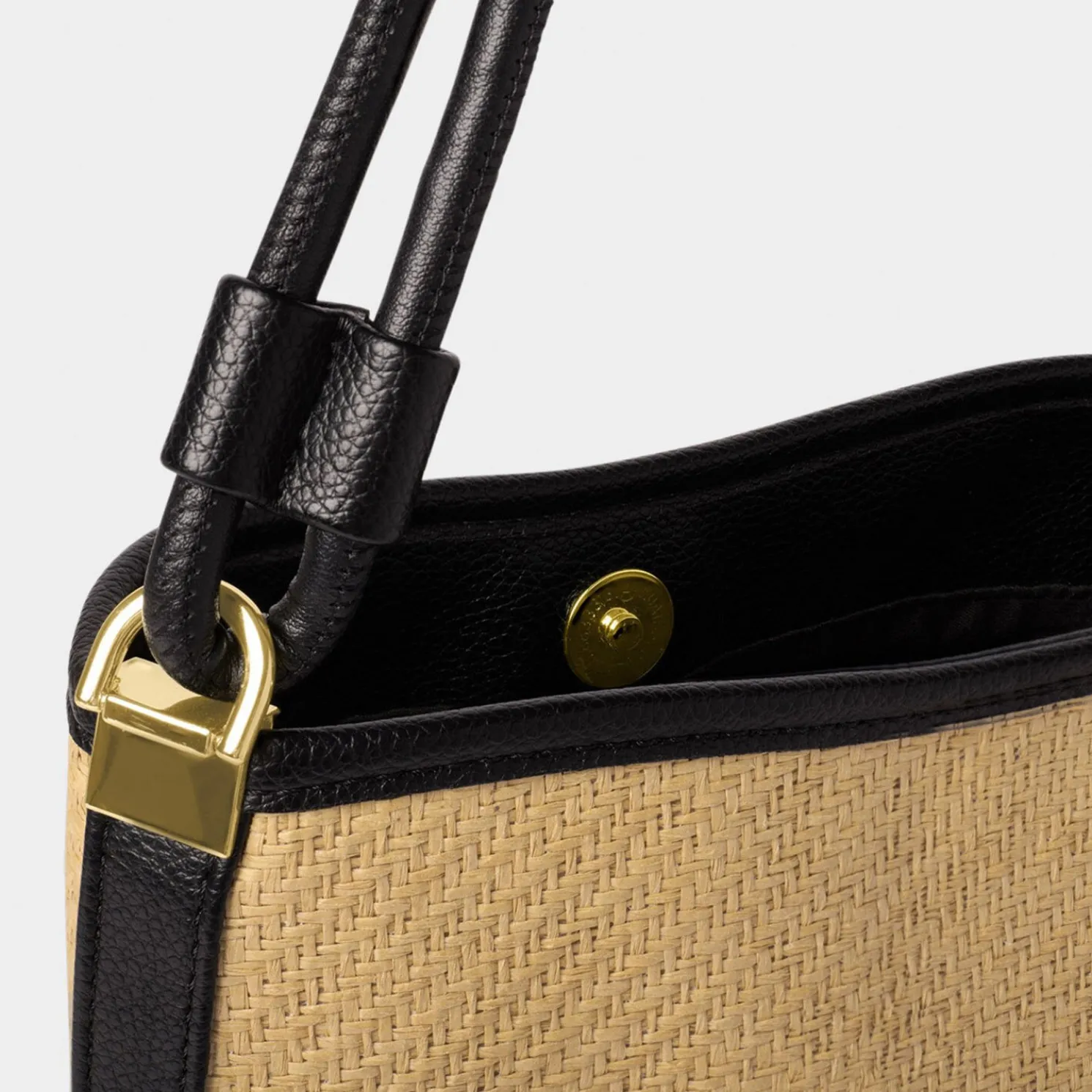 Riviera Raffia Bucket Bag