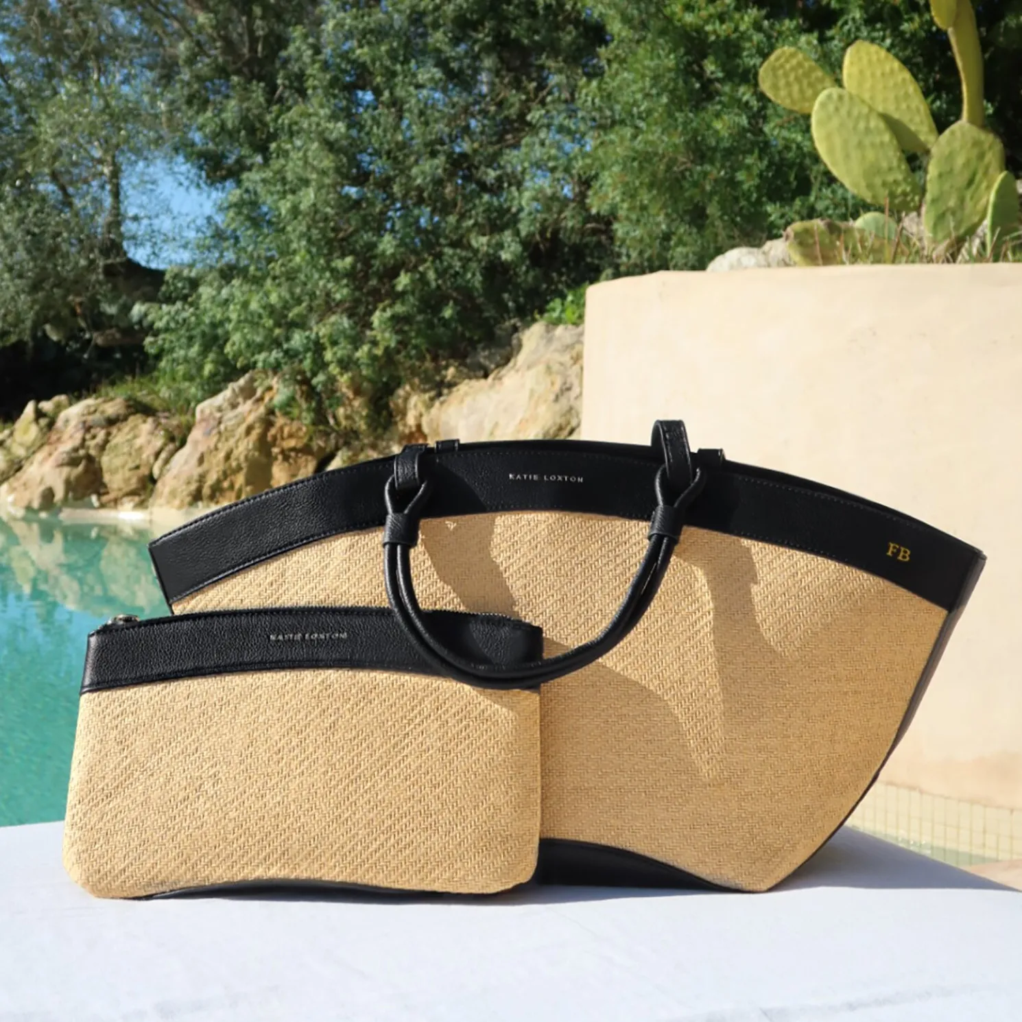 Riviera Raffia Tote Bag