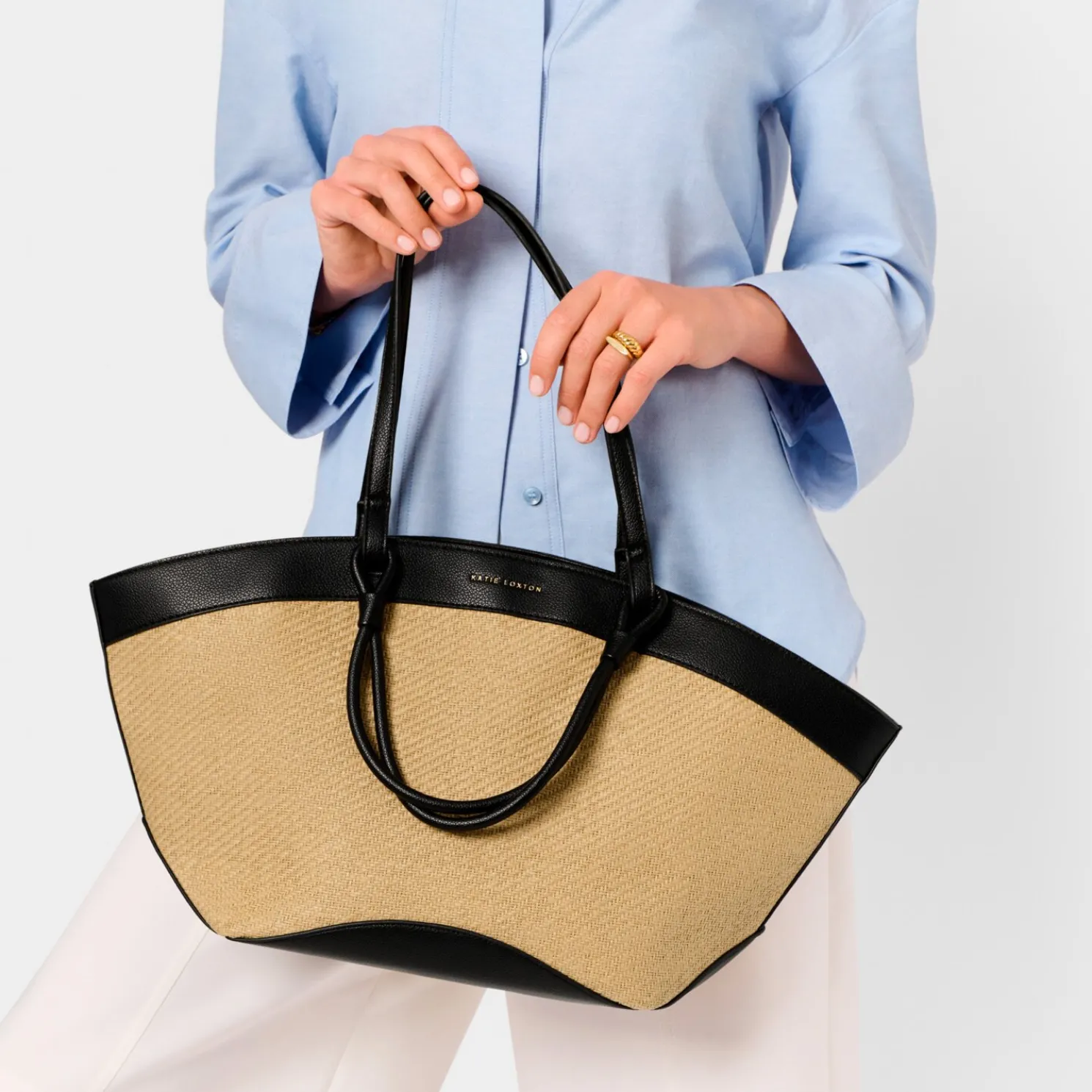 Riviera Raffia Tote Bag