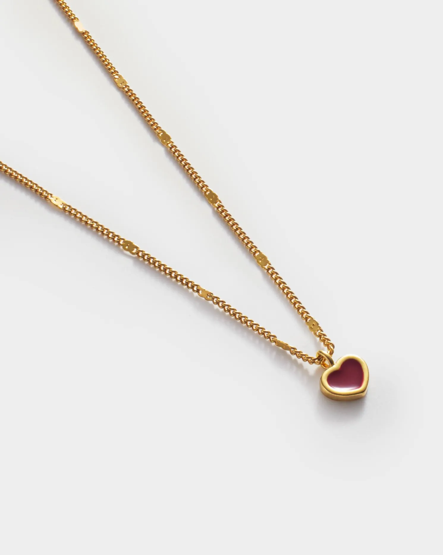 Rouge Waterproof Gold Heart Necklace