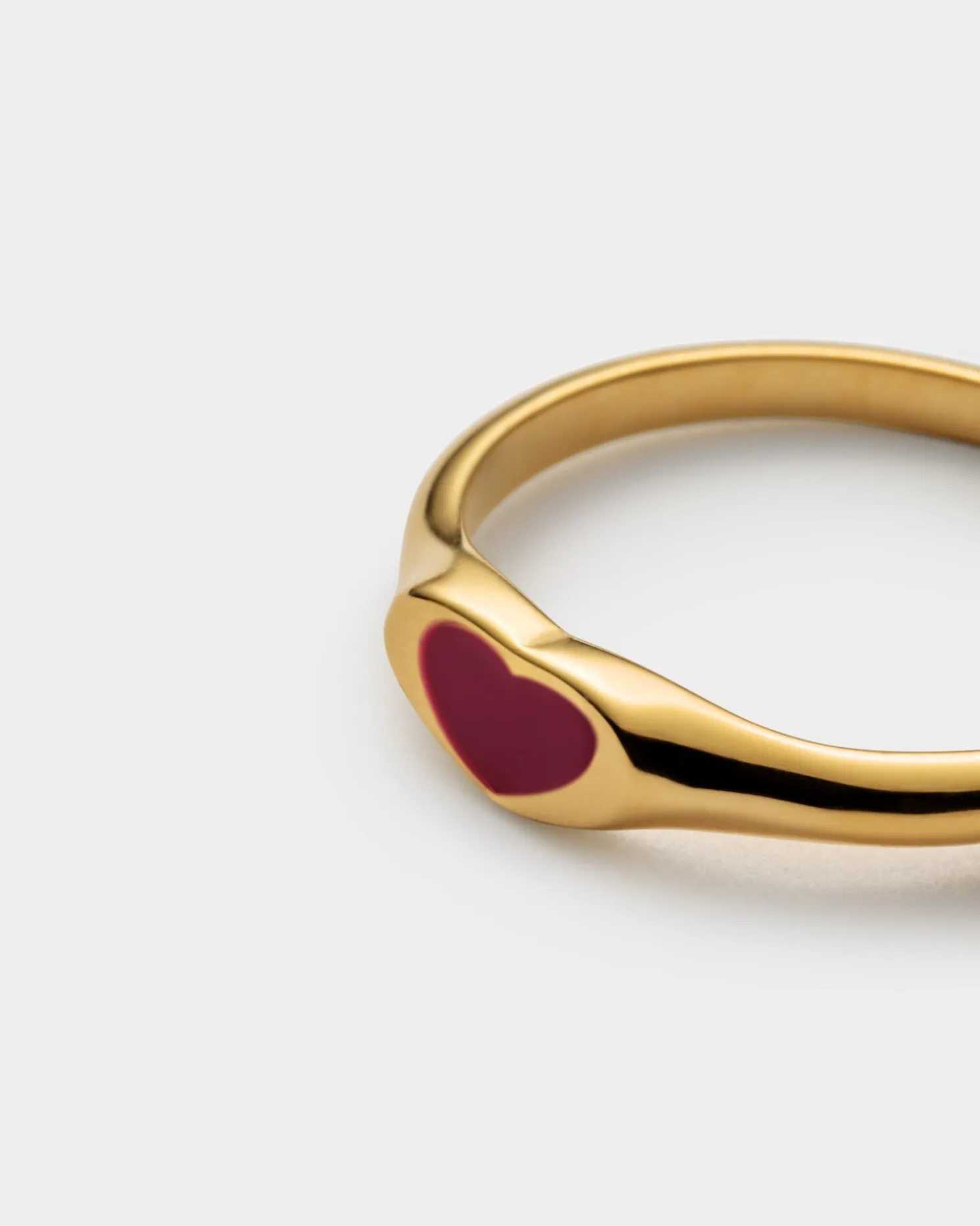 Rouge Waterproof Gold Heart Ring