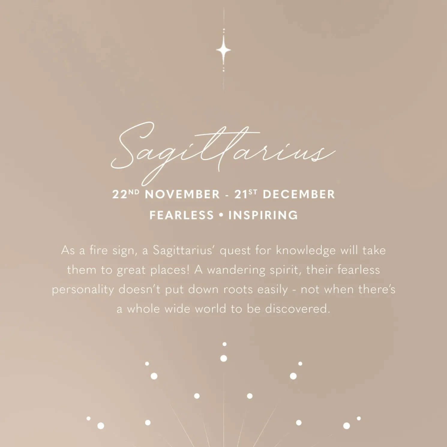 Sagittarius' Waterproof Gold Zodiac Necklace