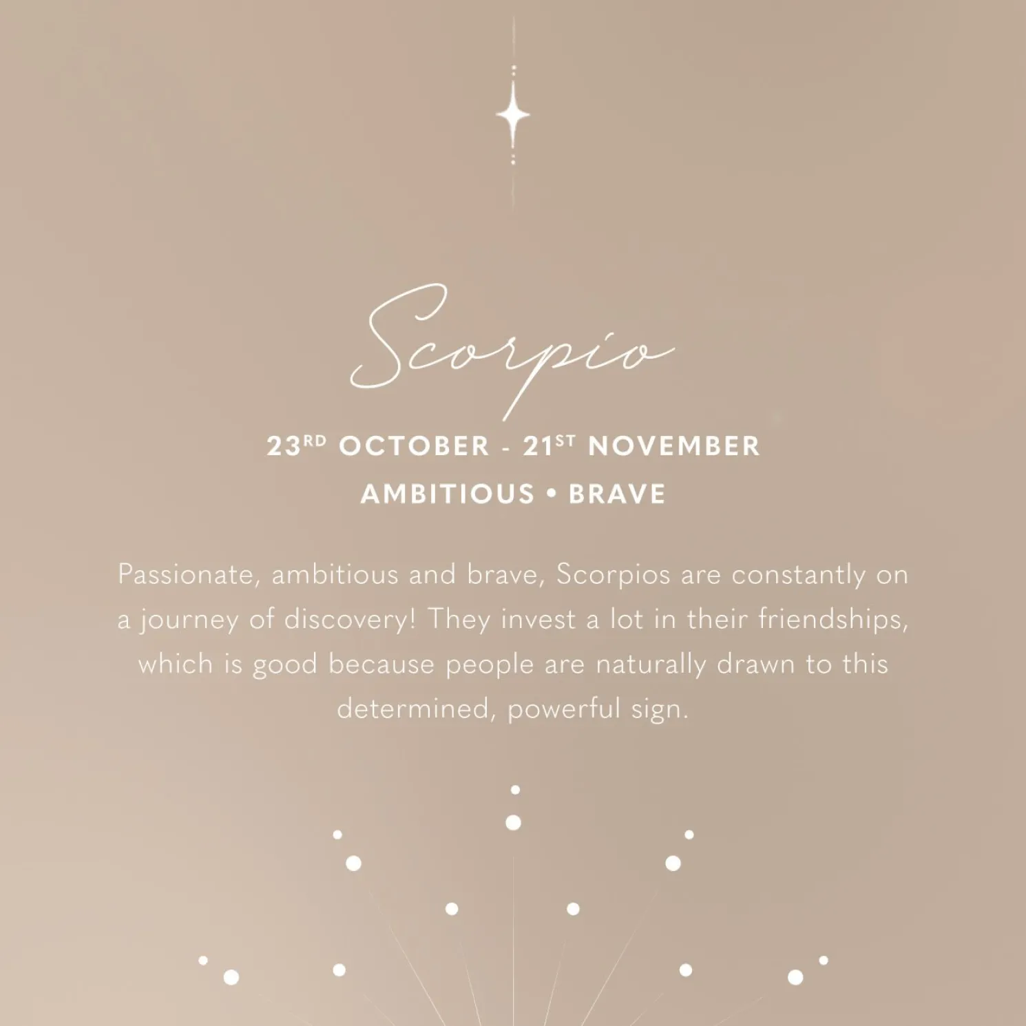 Scorpio' Waterproof Gold Zodiac Necklace