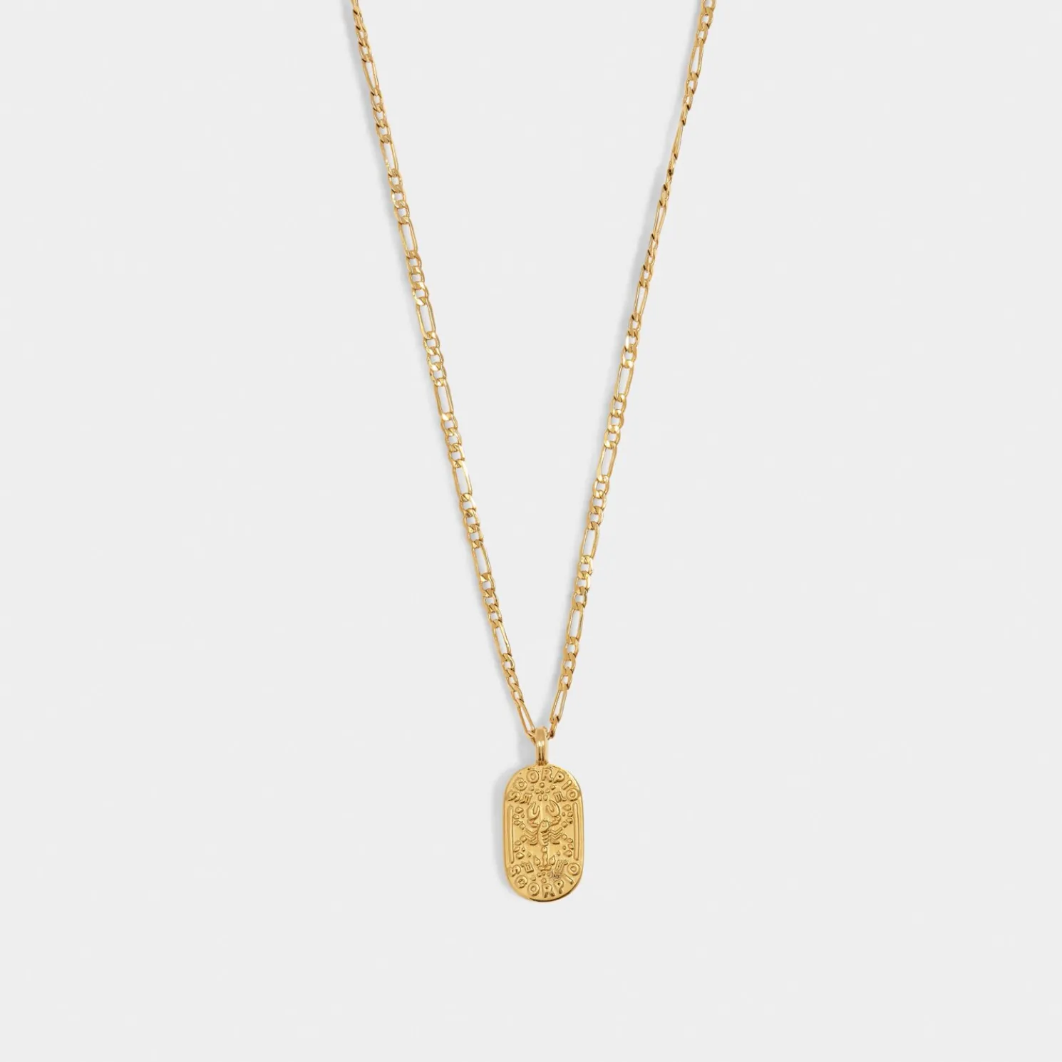 Scorpio' Waterproof Gold Zodiac Necklace