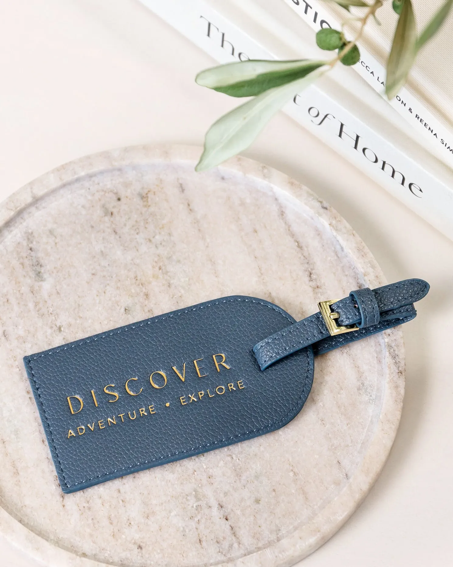 Sentiment Luggage Tag 'Discover, Adventure, Explore'