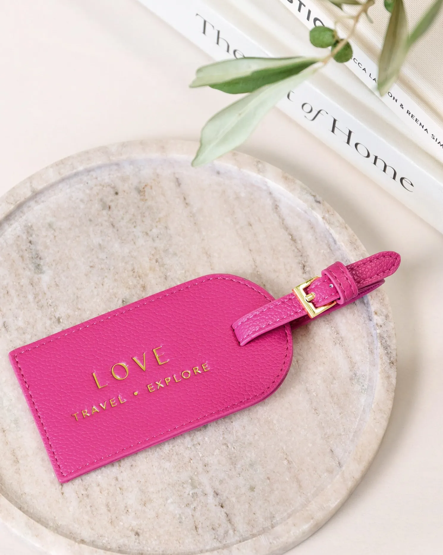 Sentiment Luggage Tag 'Love, Travel, Explore'
