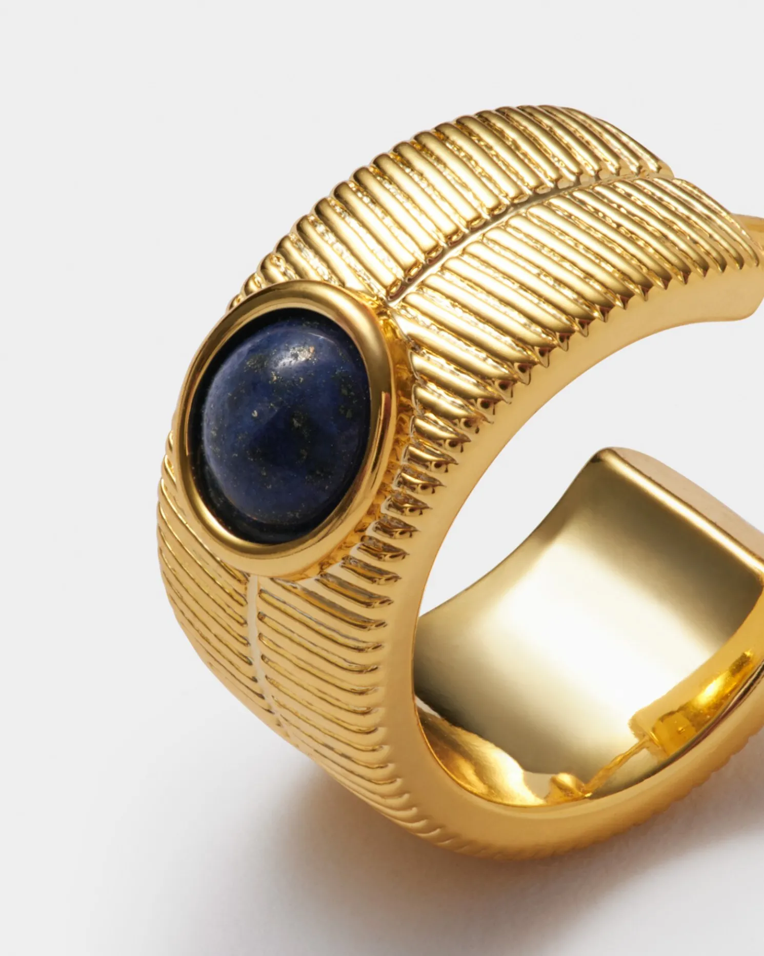 September' Waterproof Gold Birthstone Hoop Earrings