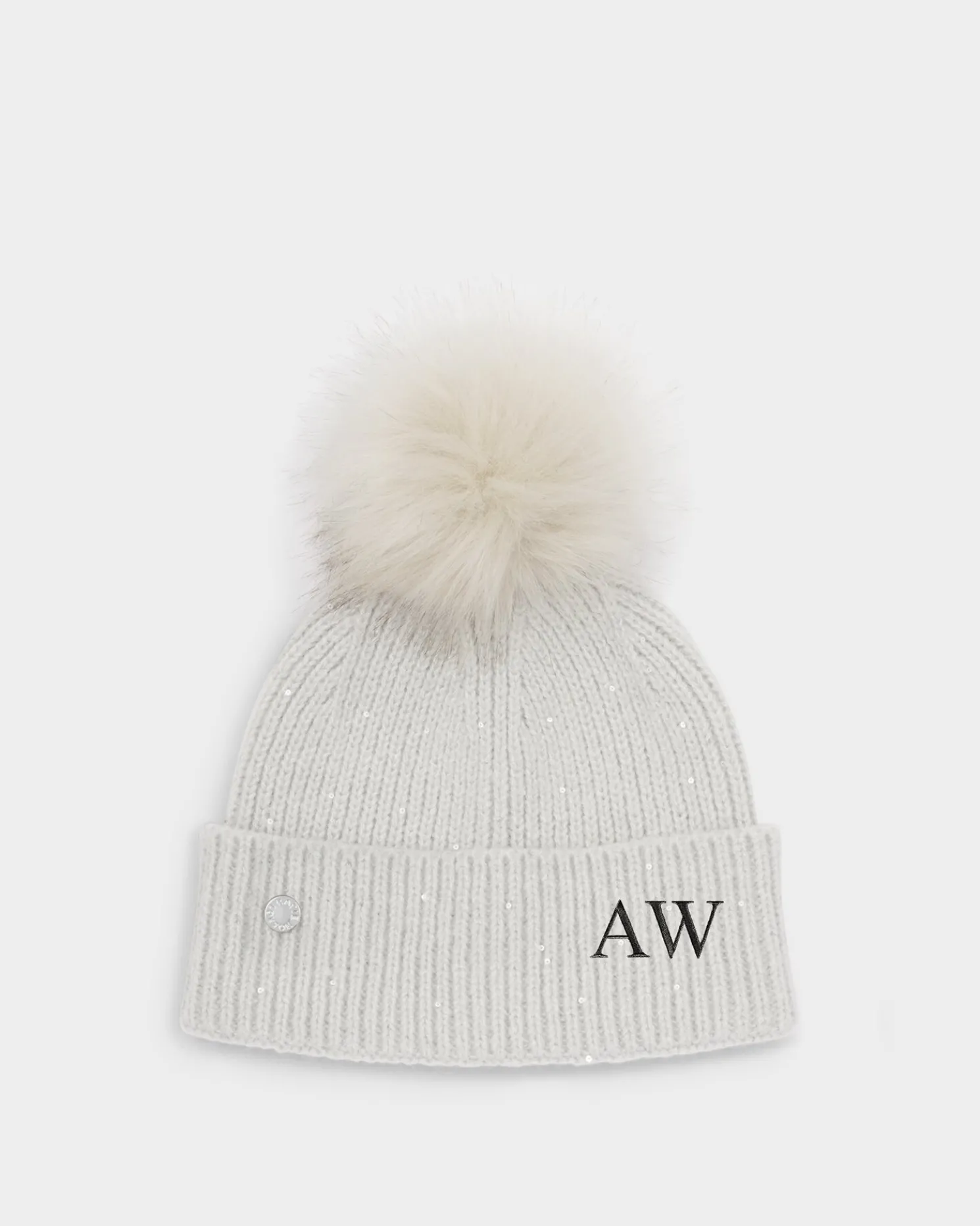 Sequin Pom Pom Hat