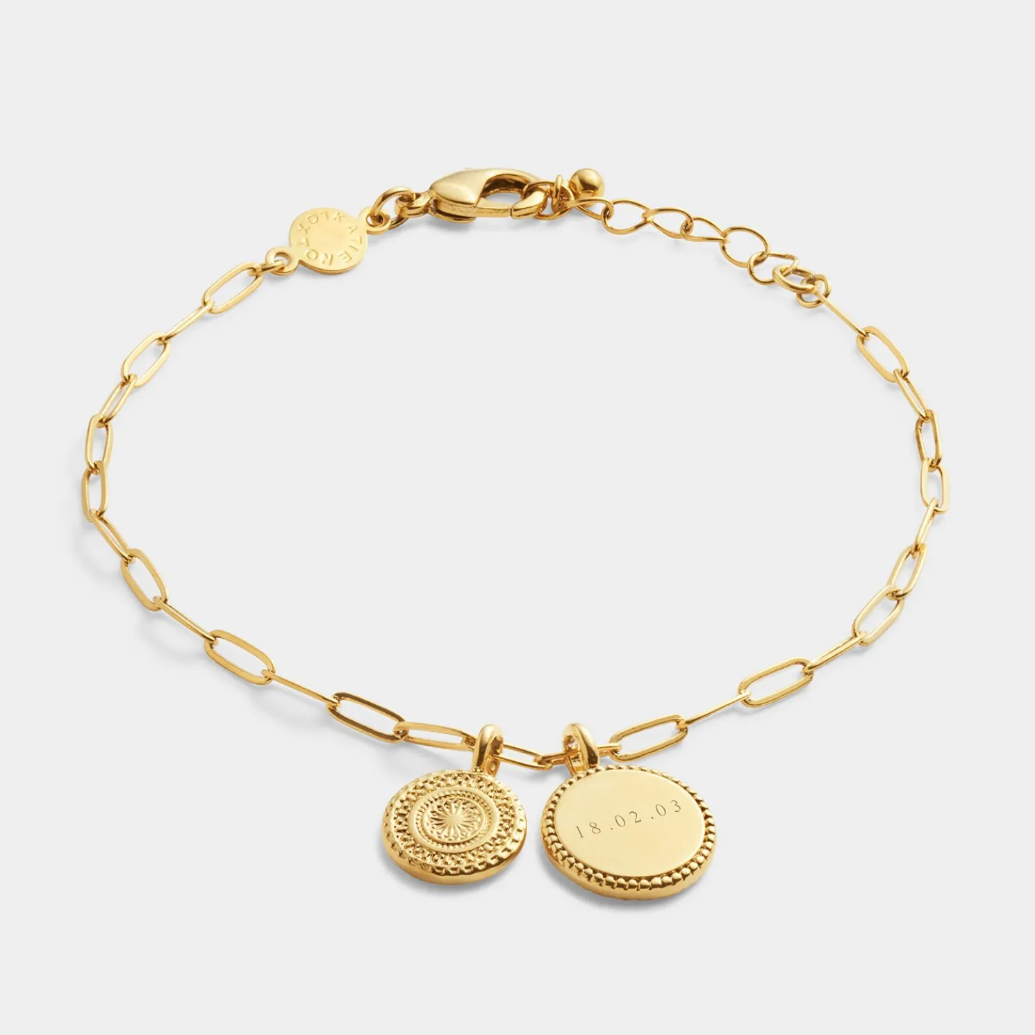 Sister' Waterproof Gold Charm Bracelet