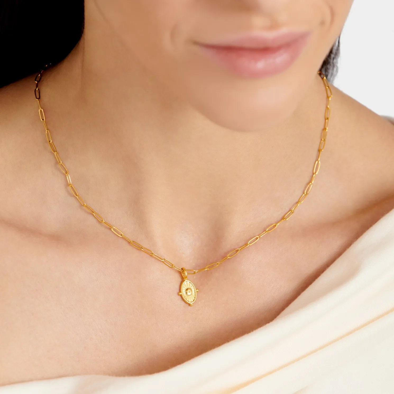Talis Waterproof Gold Charm Necklace