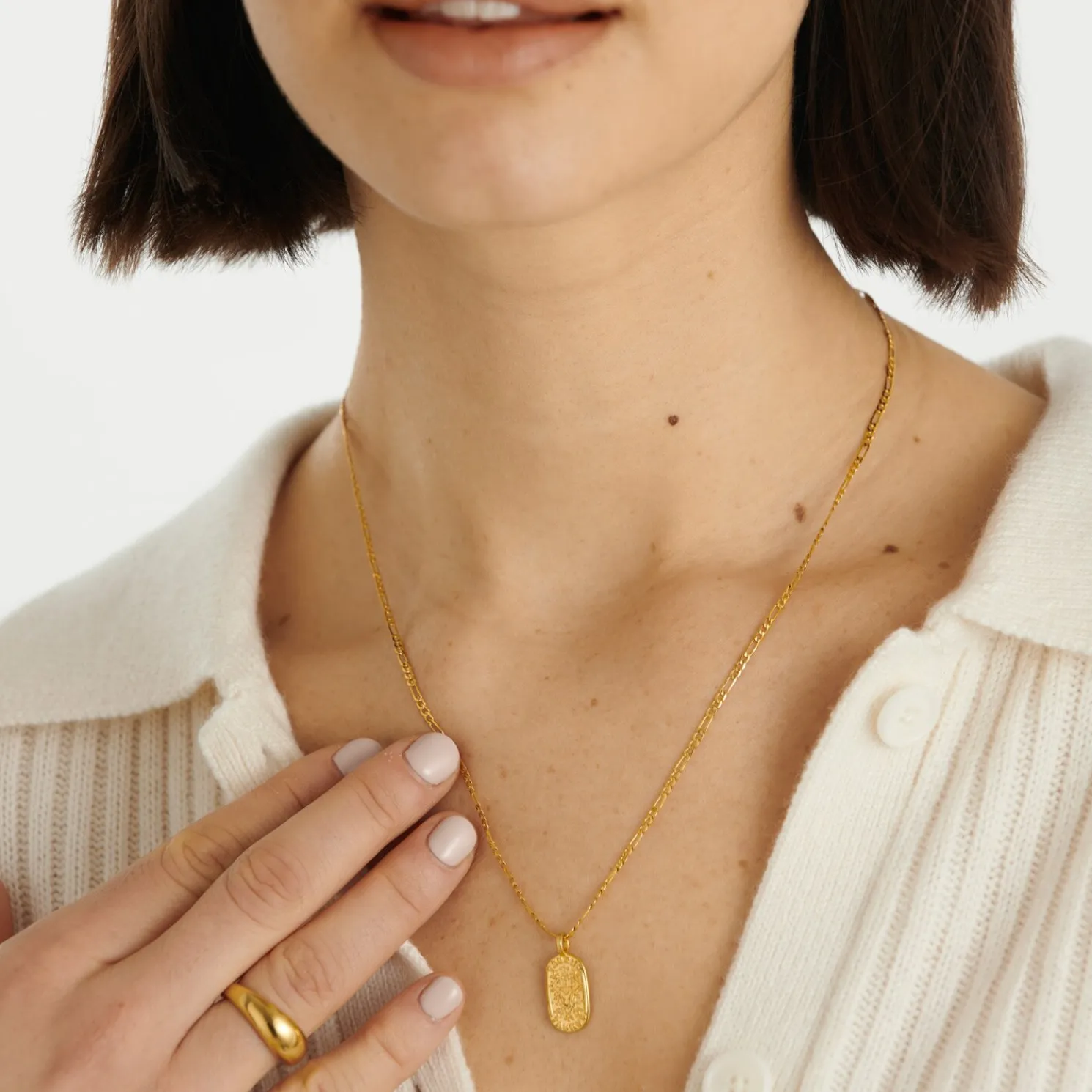 Taurus' Waterproof Gold Zodiac Necklace