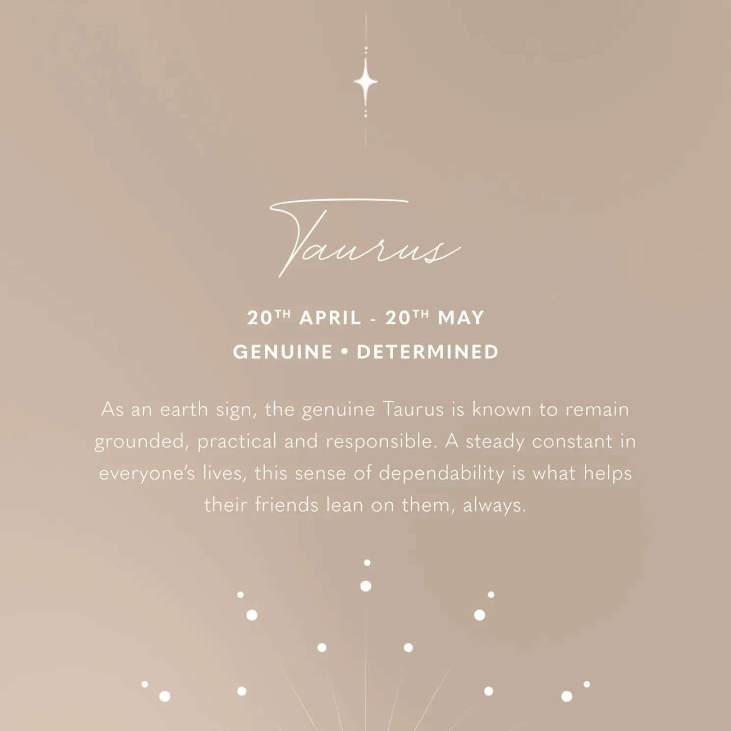 Taurus' Waterproof Gold Zodiac Necklace