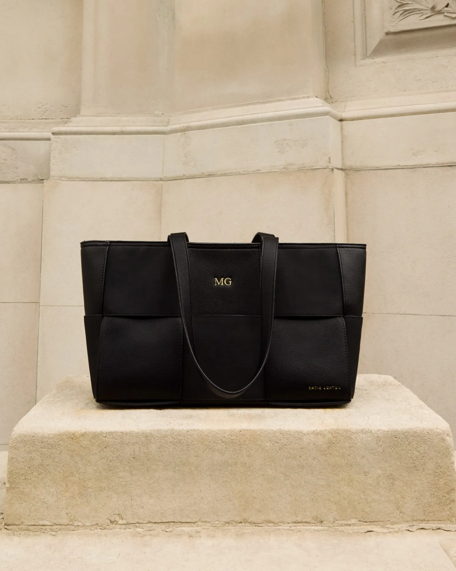 Taya Hand Woven Suedette Tote Bag