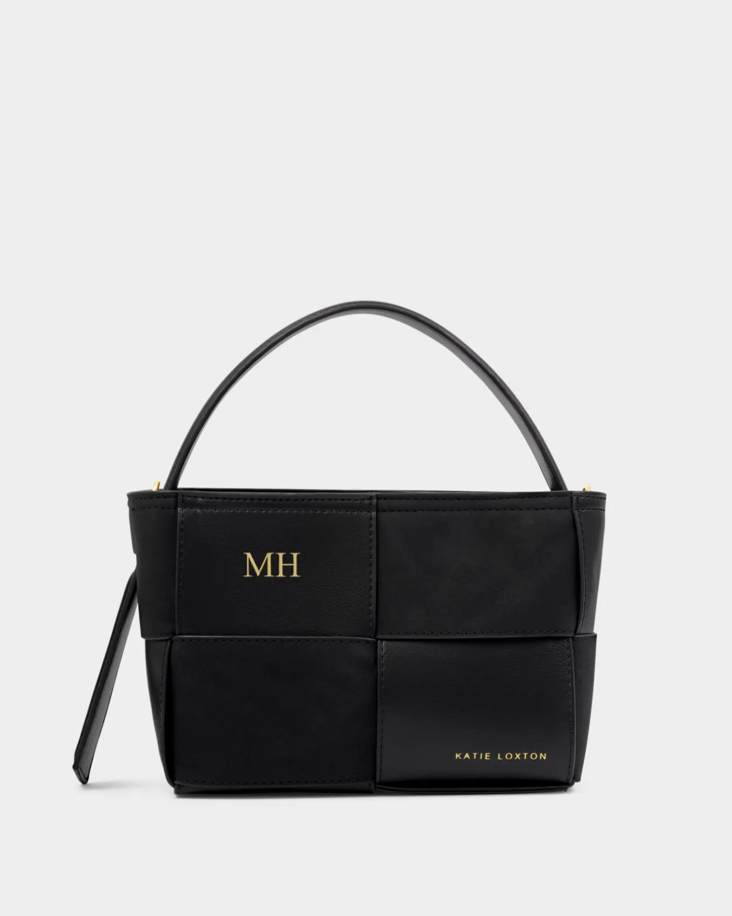 Taya Hand Woven Suedette Top Handle Bag