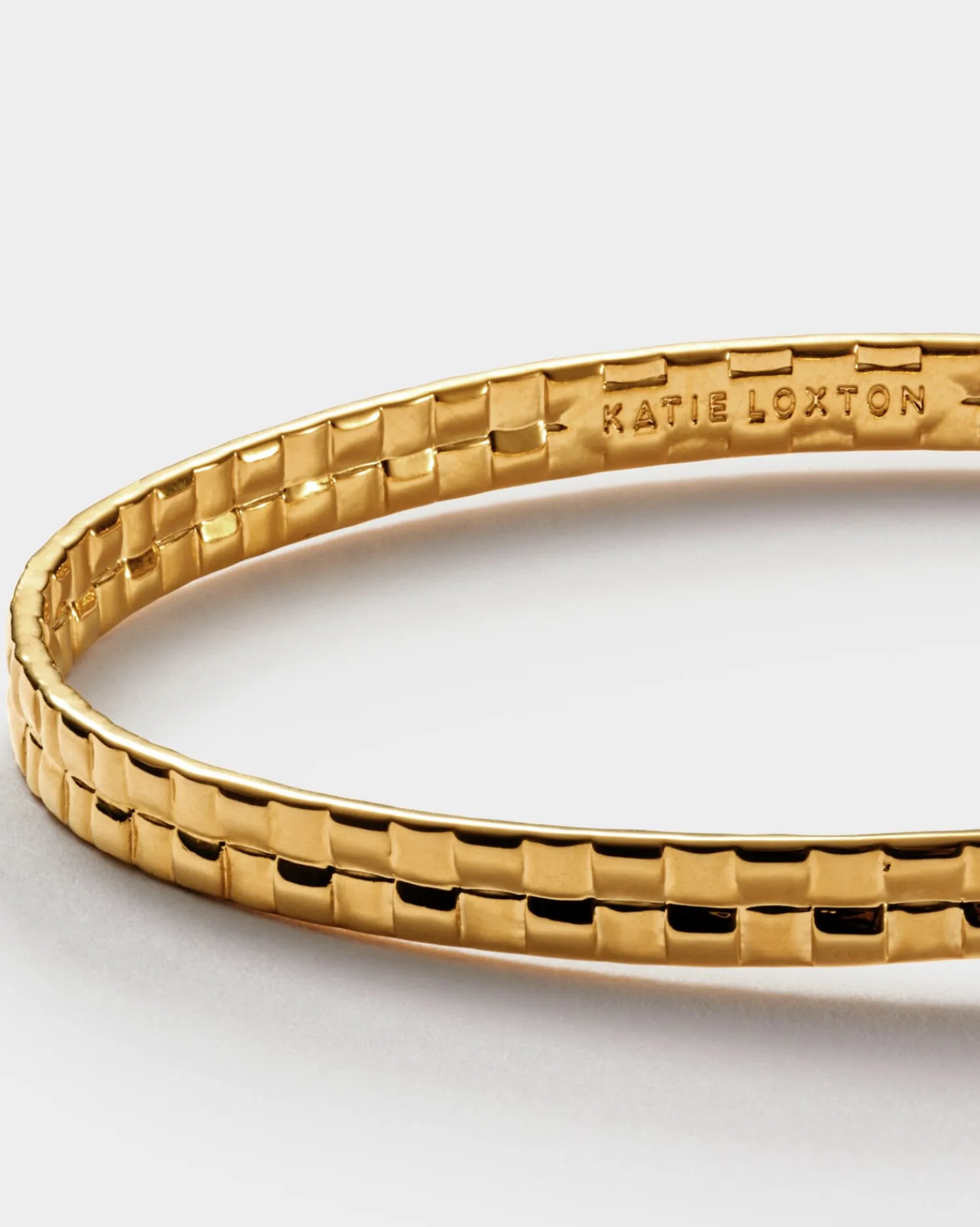 Taya Waterproof Gold Woven Bangle