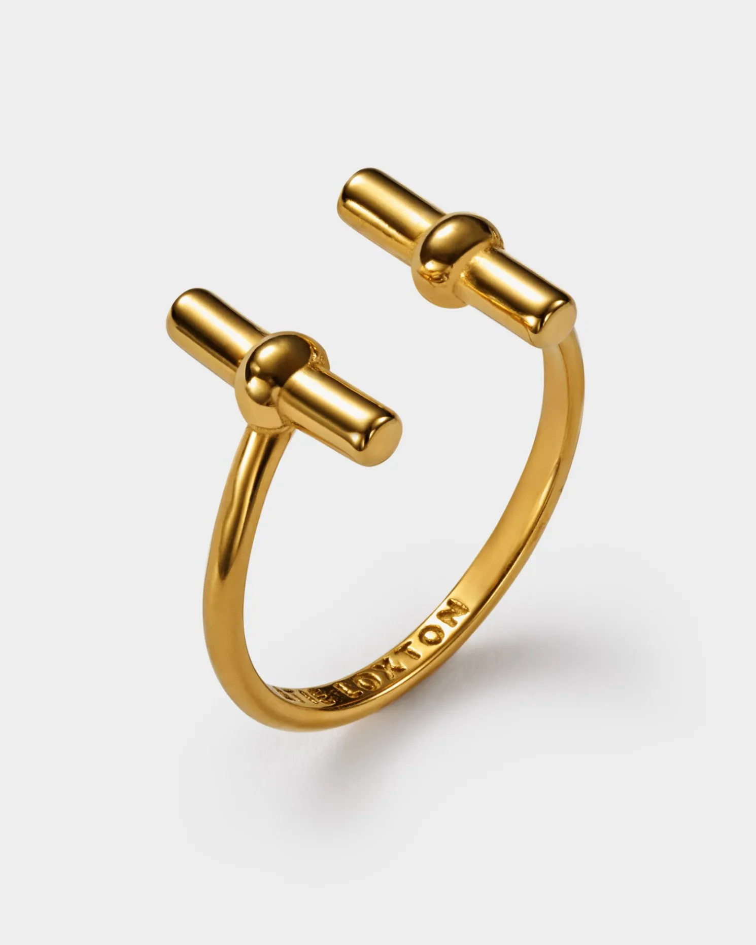 Themis Waterproof Gold T-Bar Ring