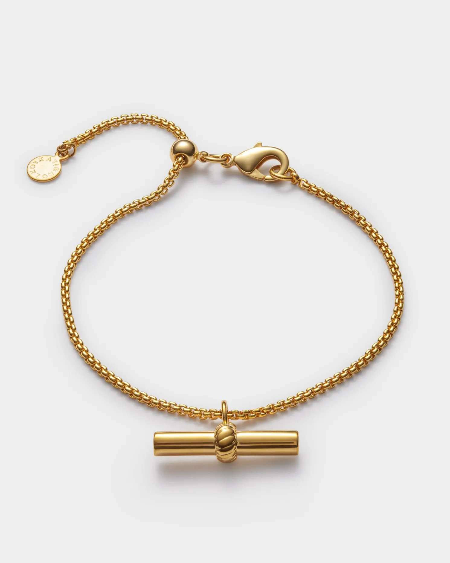 Themis Waterproof Gold T-Bar Bracelet