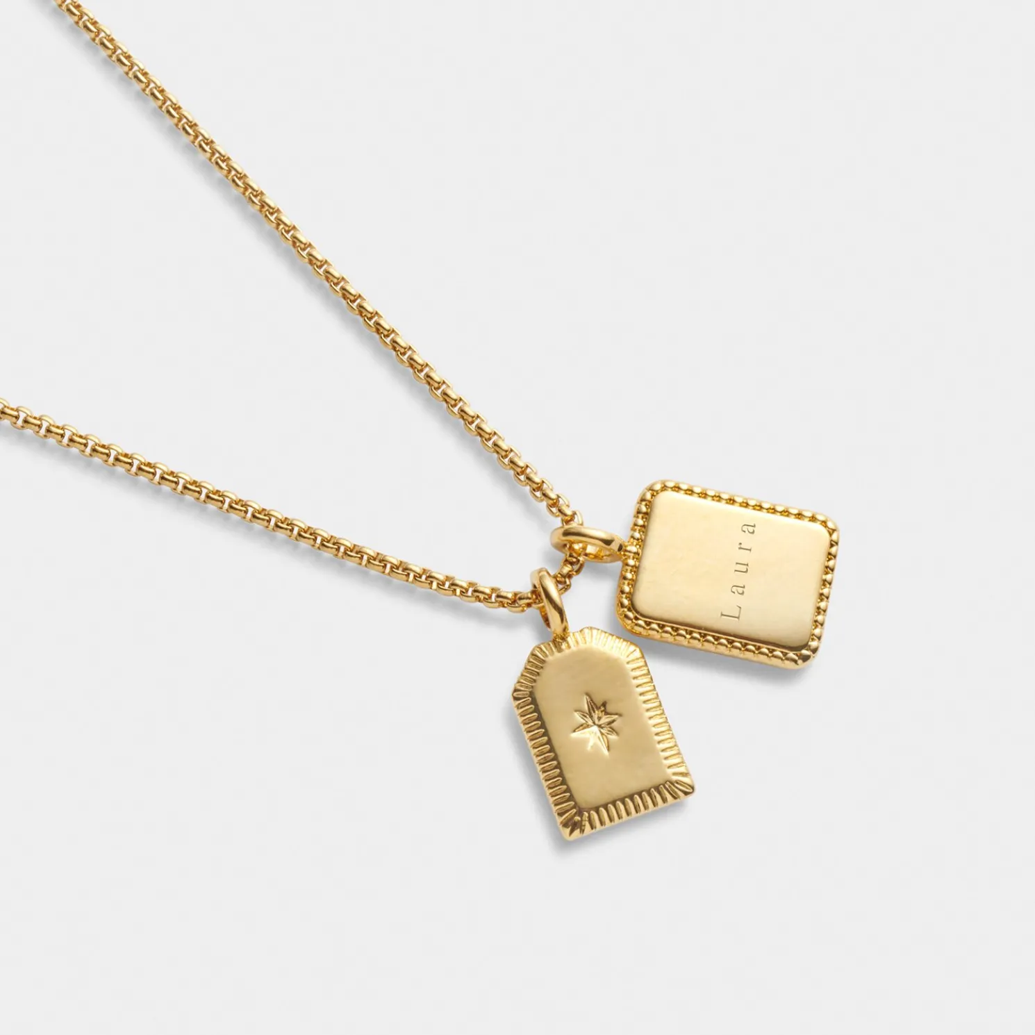 Treasured Friend' Waterproof Gold Charm Necklace