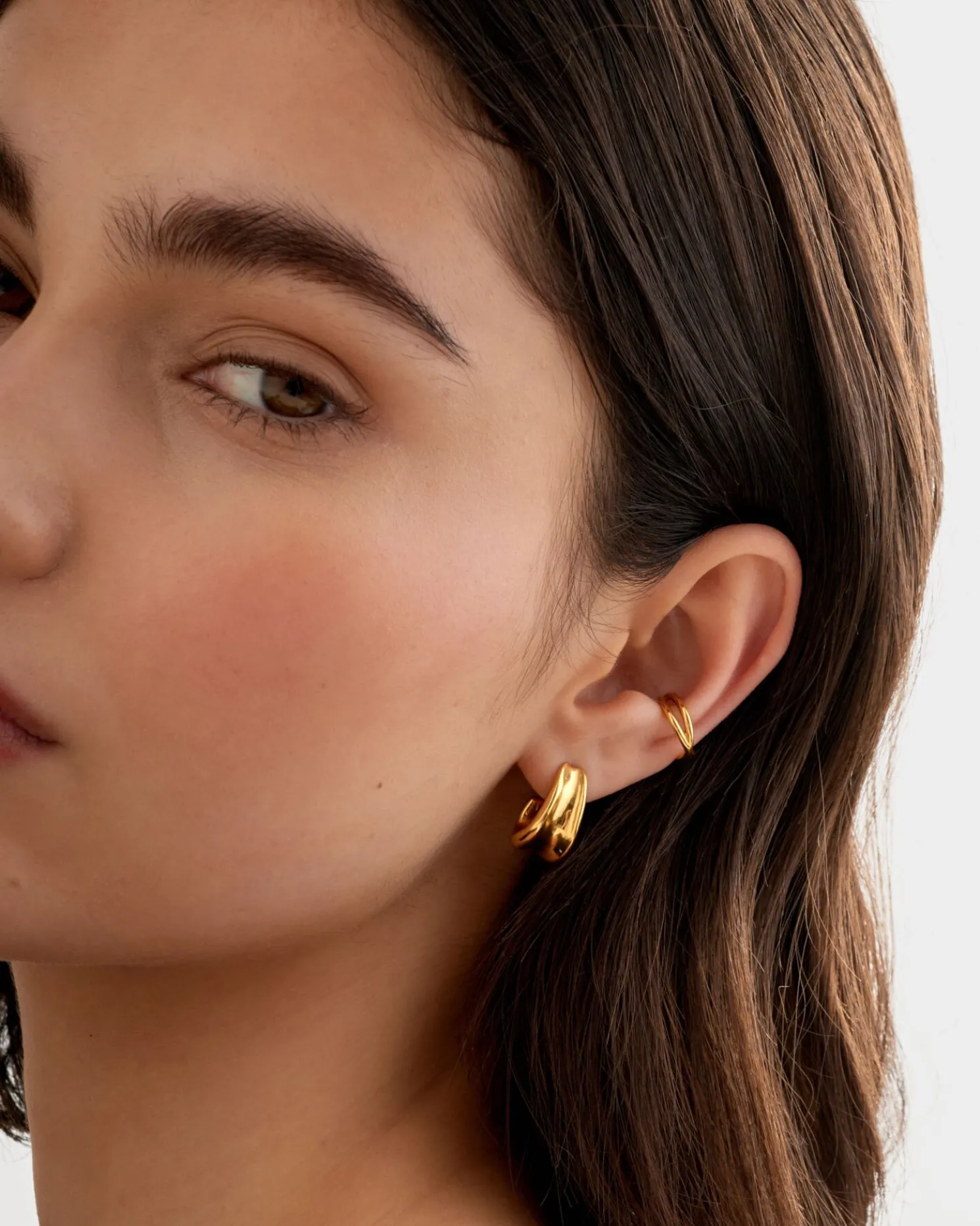 Xanthee Waterproof Gold Ear Cuff