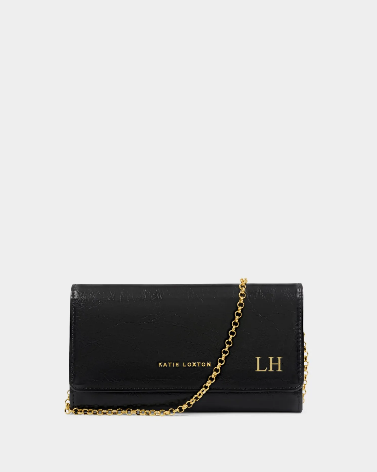 Zea Patent Crackle Crossbody Purse