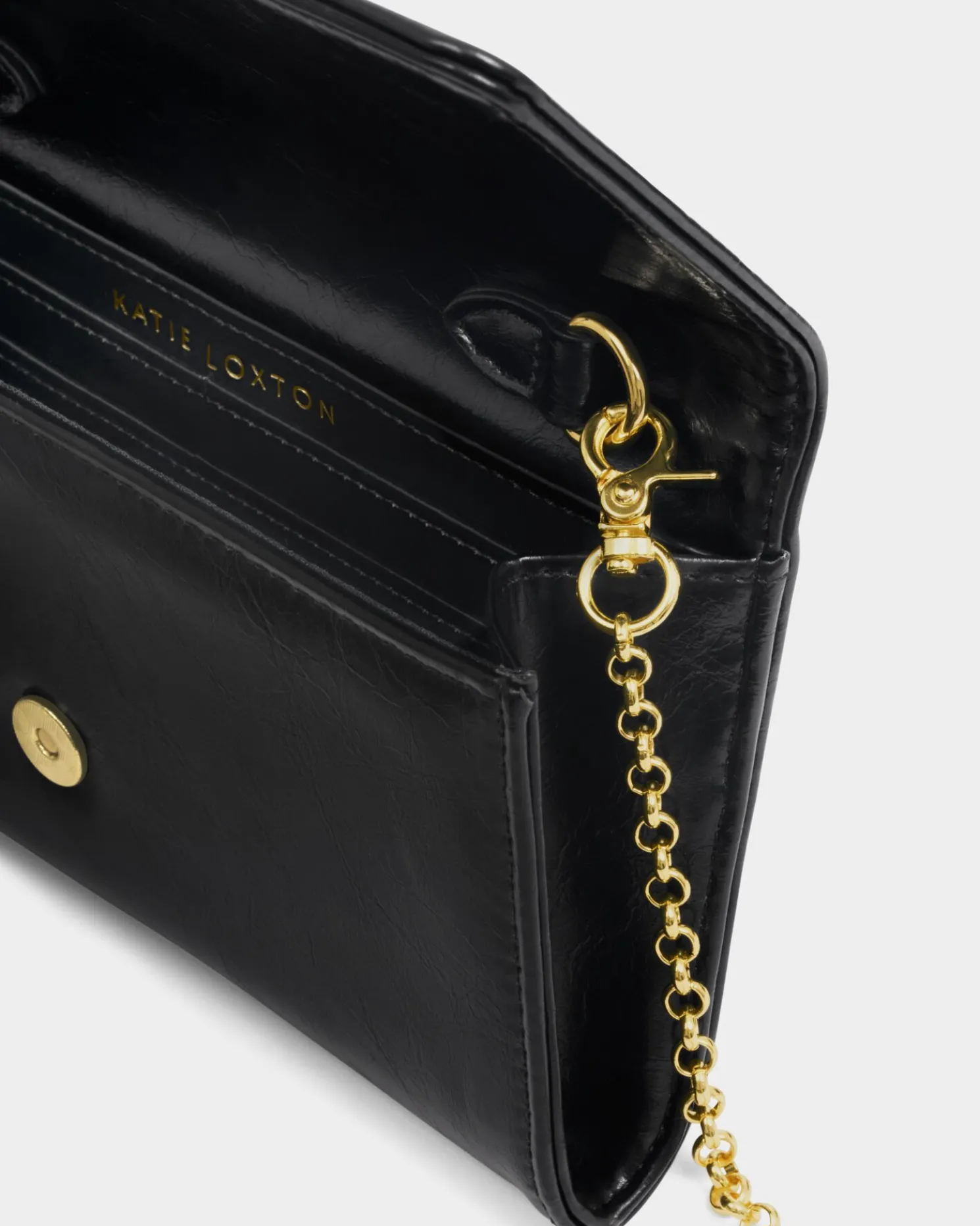 Zea Patent Crackle Crossbody Purse