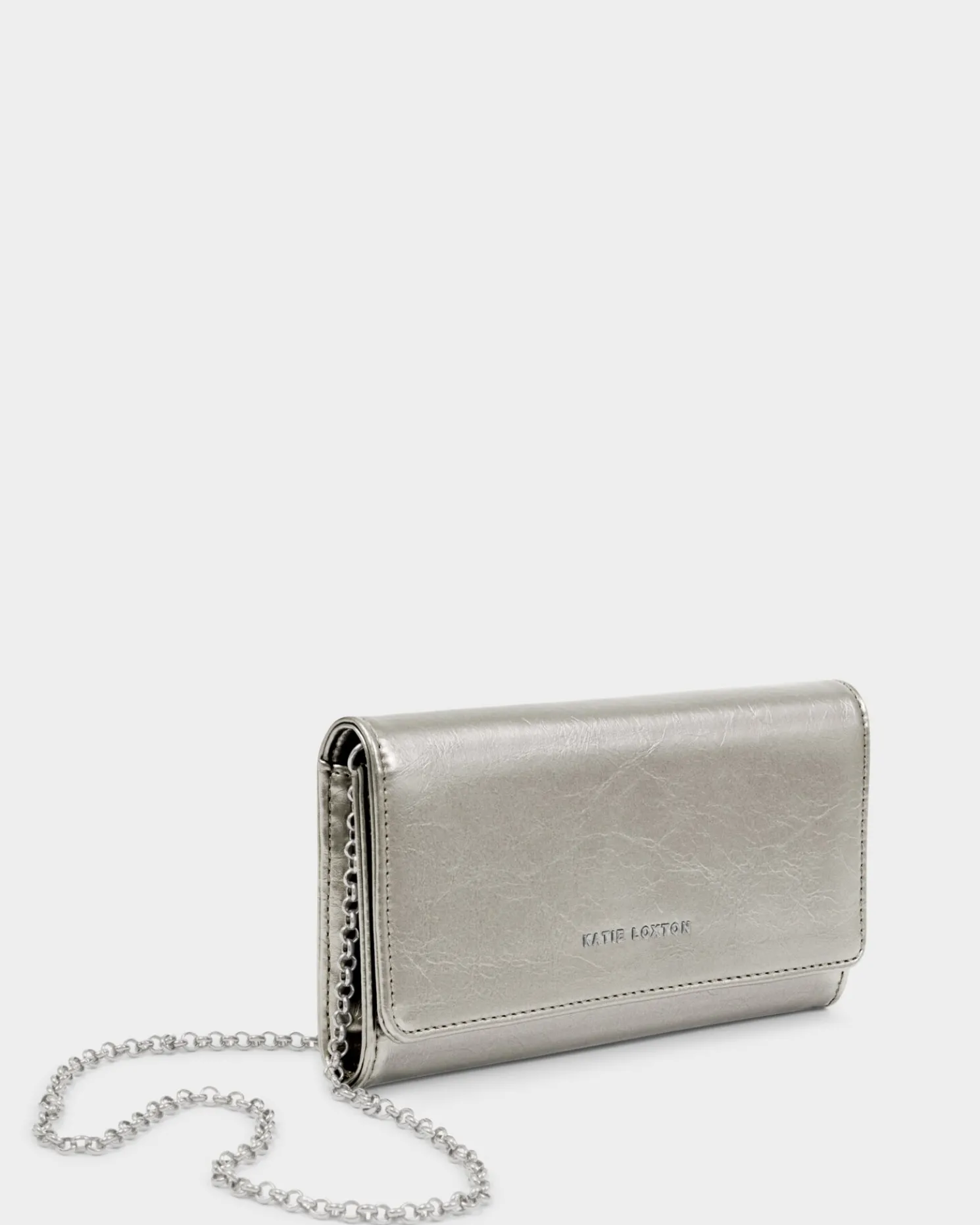 Zea Patent Crackle Crossbody Purse