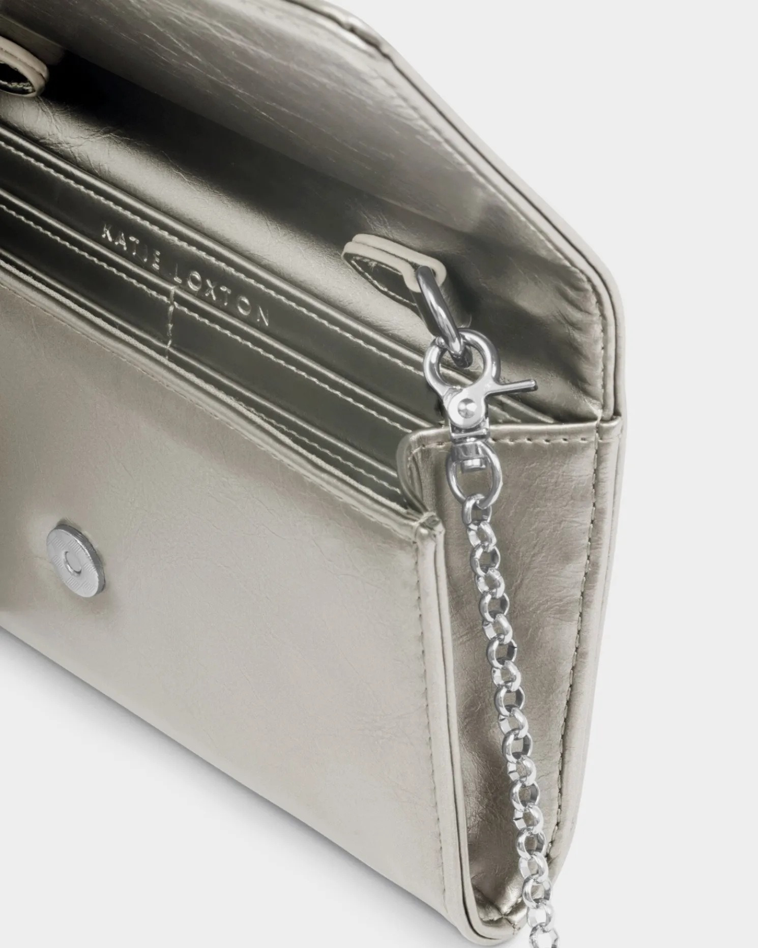 Zea Patent Crackle Crossbody Purse