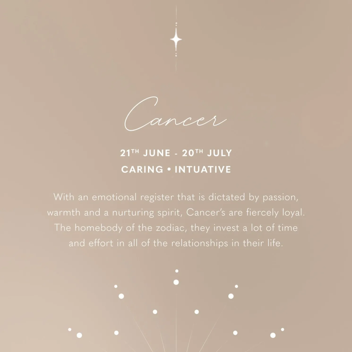 Zodiac Wristlet Pouch 'Cancer'